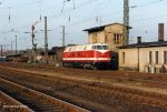 228 795 des Bh Chemnitz beim Rangieren im Chemnitzer Hbf (09.03.1994).JPG