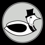 Ente in eleganter Kleidung Logo im Kreis.png