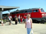 7. Meine Frau war auch mit beim Bahnhofsfest.JPG